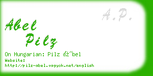 abel pilz business card